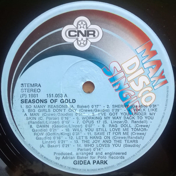 Gidea Park : Seasons Of Gold (12", Maxi, P/Mixed)