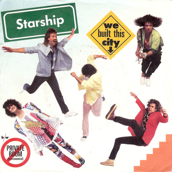 Starship (2) : We Built This City (7", Single, RP)