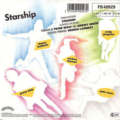 Starship (2) : We Built This City (7", Single, RP)