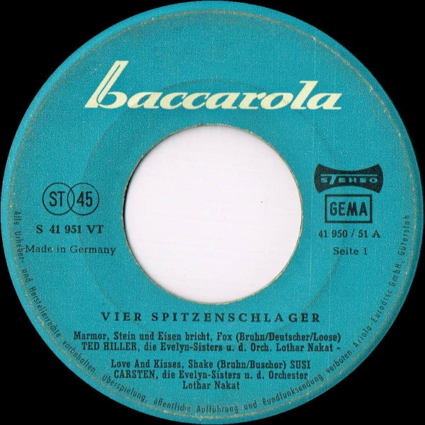 Various : Vier Spitzenschlager (7", Single)