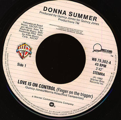 Donna Summer : Love Is In Control (Finger On The Trigger) (7")