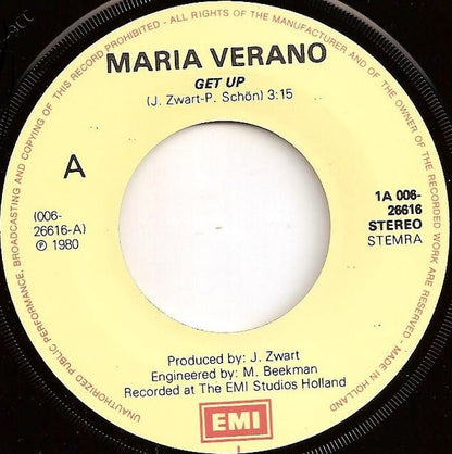 Maria Verano : Get Up (7", Single)