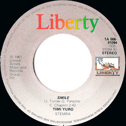 Timi Yuro : Hurt / Smile (7", Single, RE)