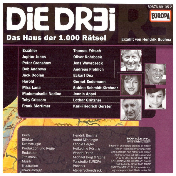 Hendrik Buchna : Die Dr3i  5 - Das Haus Der 1.000 Rätsel (CD)