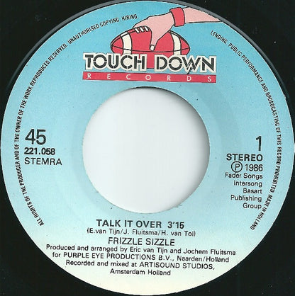 Frizzle Sizzle : Talk It Over (7", Single)