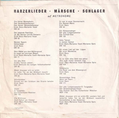 Erich Storz Und Die Lustigen Volksmusikanten : Heidemarie (7")