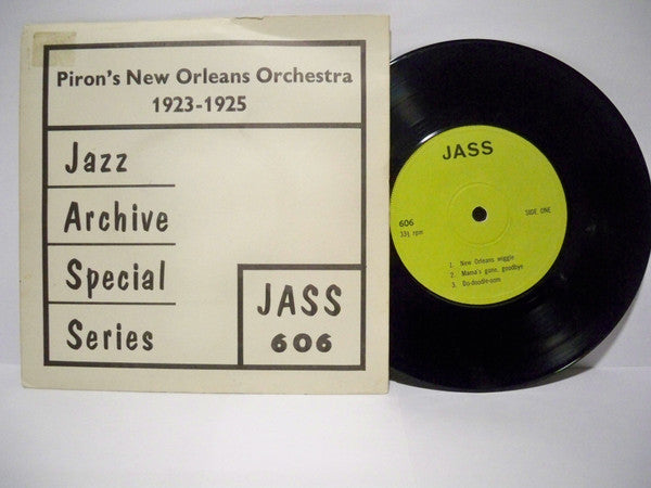 Piron's New Orleans Orchestra : Piron's New Orleans Orchestra 1923-1925 (7", EP)