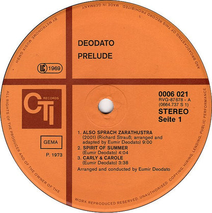 Eumir Deodato : 2001 (LP, Album, RE)