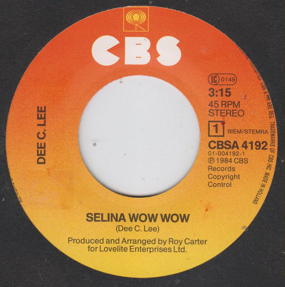 Dee C. Lee : Selina Wow Wow (7", Single)