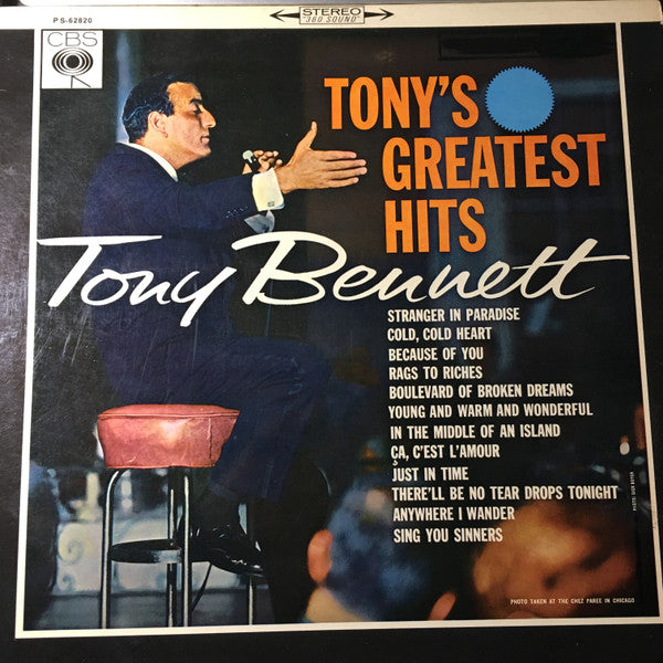 Tony Bennett : Tony's Greatest Hits (LP, Comp)