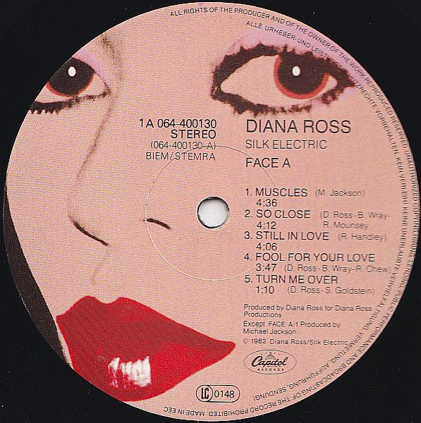 Diana Ross : Silk Electric (LP, Album, Gat)