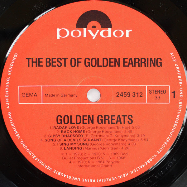 Golden Earring : The Best Of Golden Earring (LP, Comp, RP)