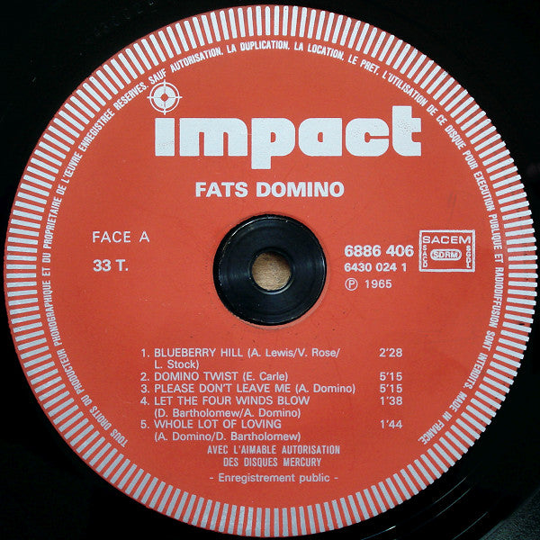 Fats Domino : Fats Domino (LP, Album, RE)