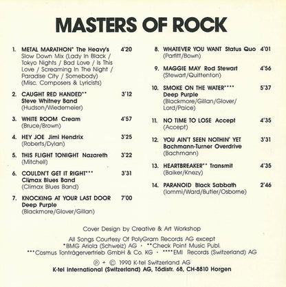 Various : Masters Of Rock (CD, Comp)