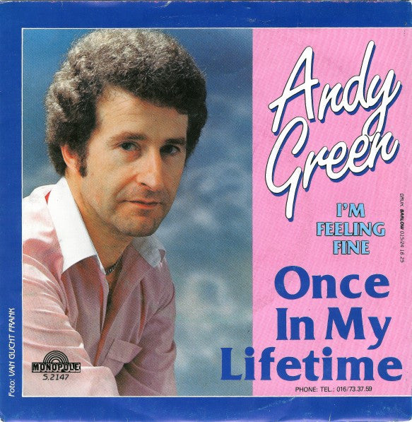 Andy Green (4) : Once In My Lifetime (7", Single)