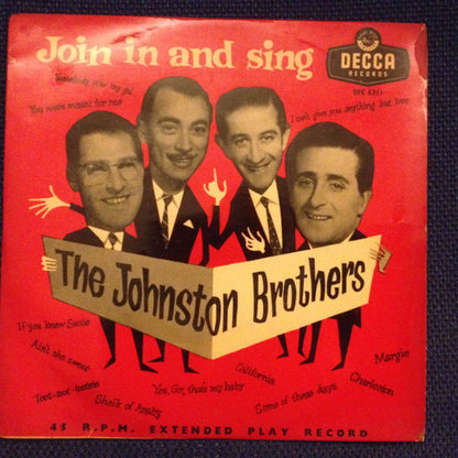 The Johnston Brothers : Join In And Sing (7", EP)