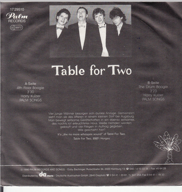 Table For Two : 4th Floor Boogie (7", Single)