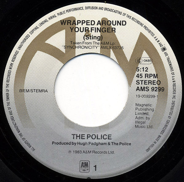 The Police : Wrapped Around Your Finger (7", Single)