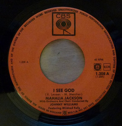 Mahalia Jackson : I See God (7", Single, NR.)