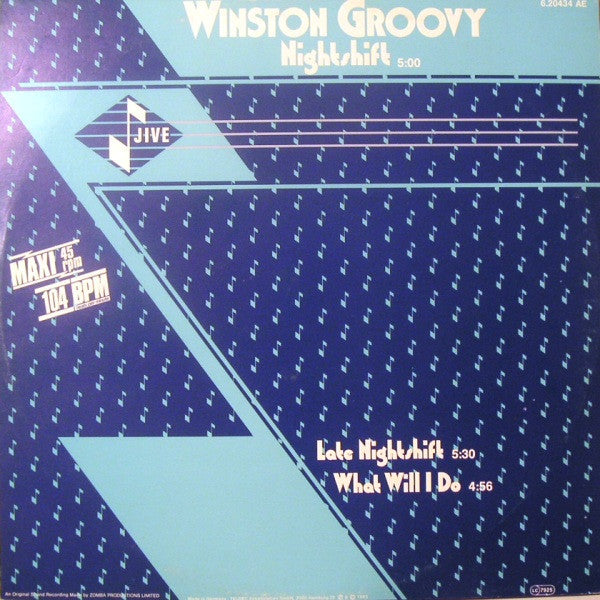 Winston Groovy : Nightshift (12", Maxi, Red)