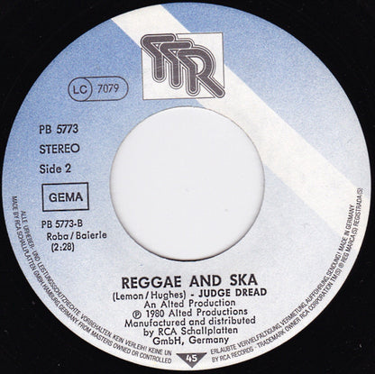 Judge Dread : Big Six / Reggae And Ska (7", Single)