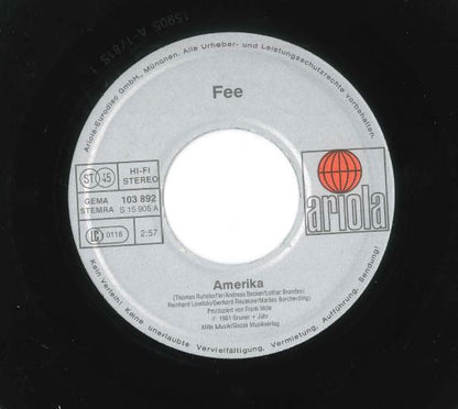 FEE : Amerika (7", Single)