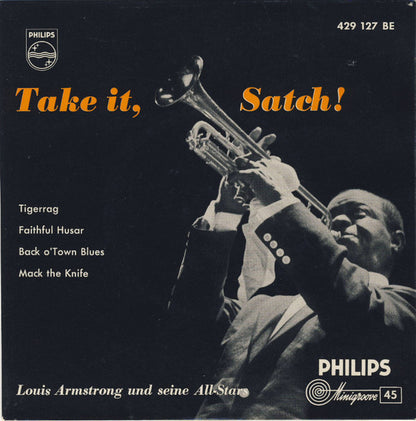 Louis Armstrong And His All-Stars : Take It, Satch! (7", EP)