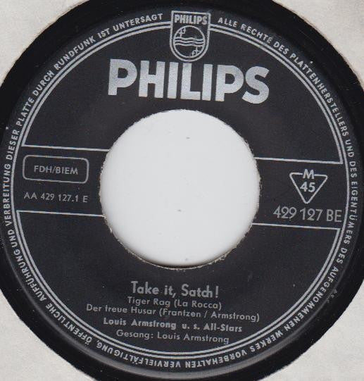 Louis Armstrong And His All-Stars : Take It, Satch! (7", EP)