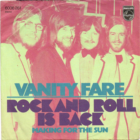 Vanity Fare : Rock And Roll Is Back (7", Single)