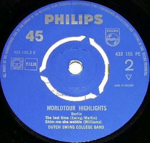 The Dutch Swing College Band : The Dutch Swing College At The "Sportpalast", Berlin - 1 (7", EP)