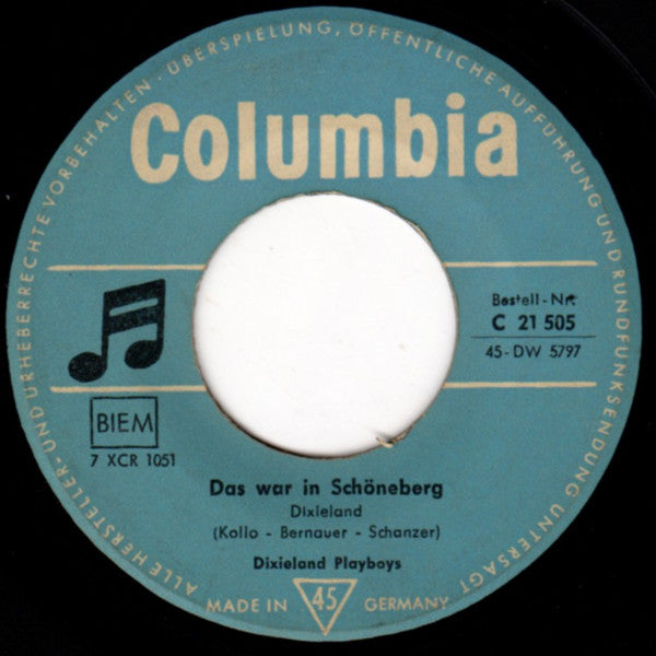 Dixieland Playboys : Das War In Schöneberg (7", Single)