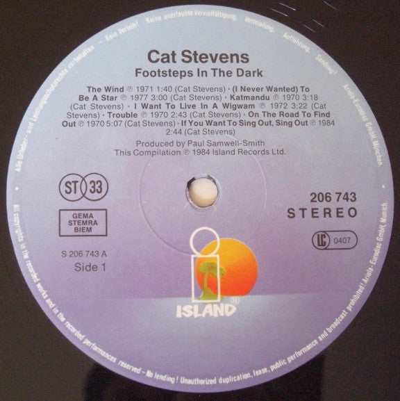 Cat Stevens : Footsteps In The Dark (LP, Comp)