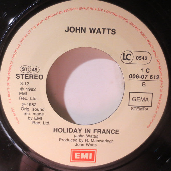 John Watts : One Voice (7", Single)