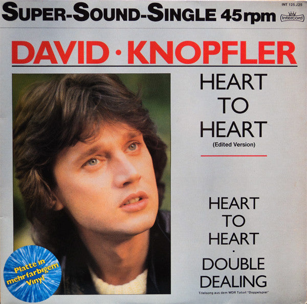 David Knopfler : Heart To Heart (12", Maxi, Blu)