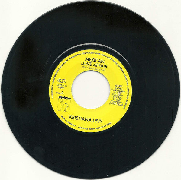 Kristiana Levy : Mexican Love Affair (7", Single)