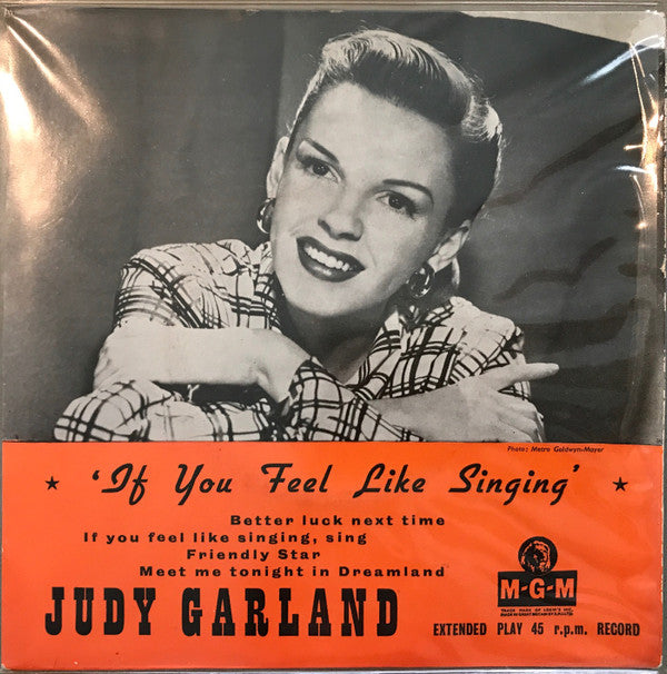 Judy Garland : If You Feel Like Singing  (7", EP)