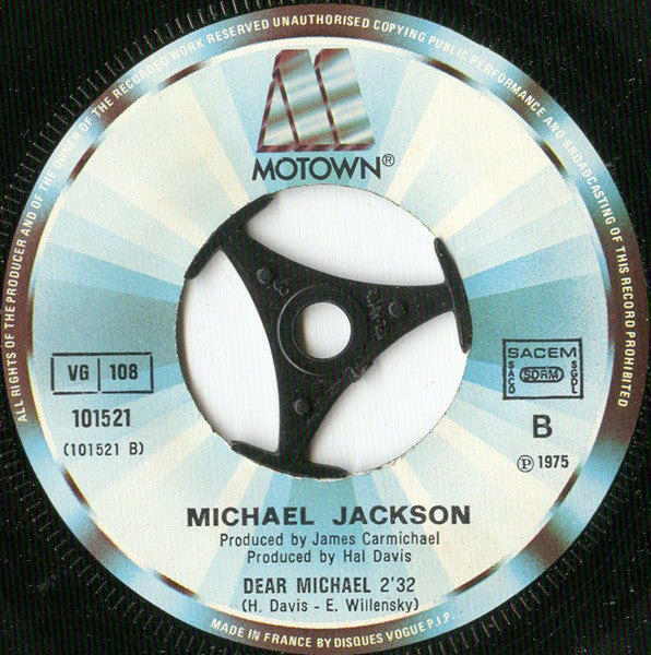 Michael Jackson : One Day In Your Life (7", Single, RE)