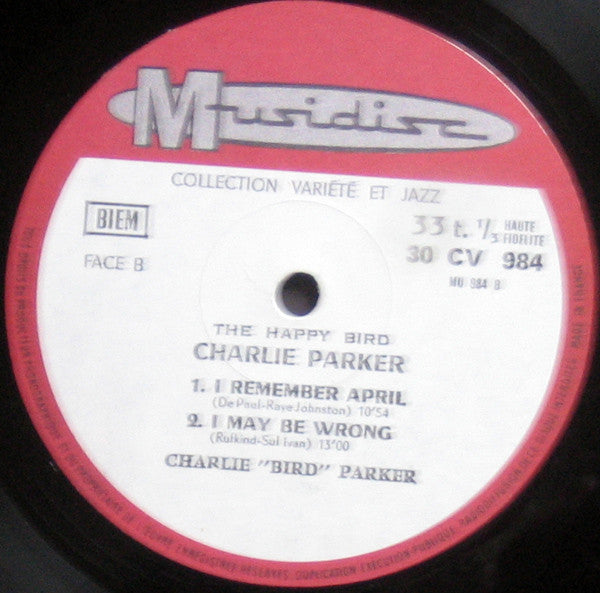 Charlie Parker : The Happy "Bird" (LP)