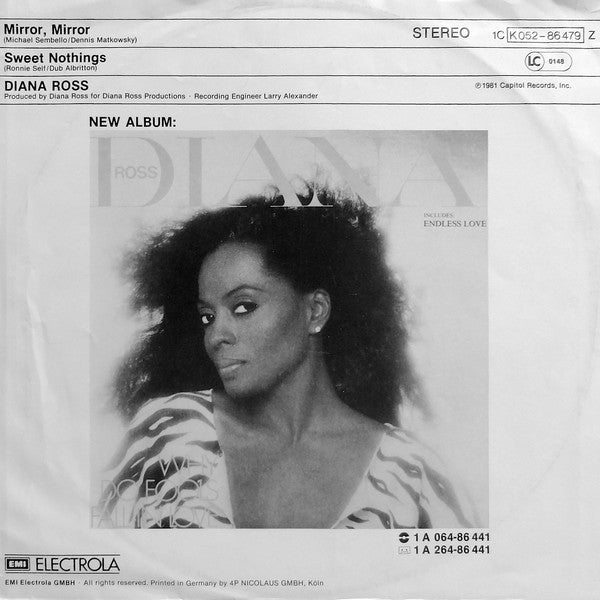 Diana Ross : Mirror, Mirror (12", Maxi)