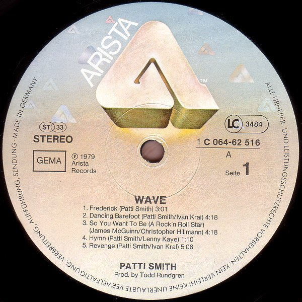 Patti Smith Group : Wave (LP, Album)