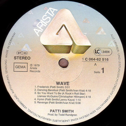 Patti Smith Group : Wave (LP, Album)