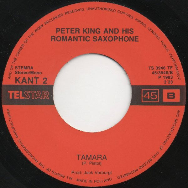 Peter King And His Romantic Saxophone : I Believe In You (7", Single)