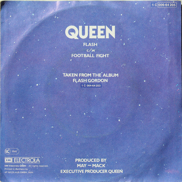 Queen : Flash (7", Single, Bla)