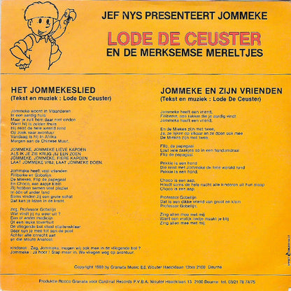 Lode De Ceuster En De Merksemse Mereltjes : Zingen Met Jommeke (7")