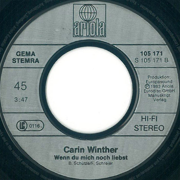 Carin Winther : Lago Maggiore (7", Single)