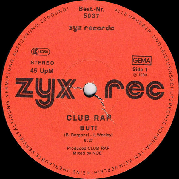 Club Rap : But (12")