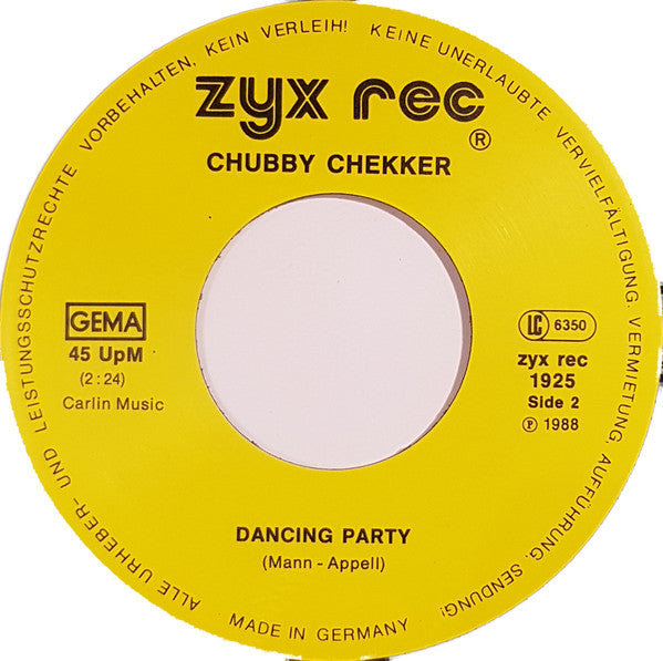 Chubby Checker : Let's Twist Again / Dancing Party (7")