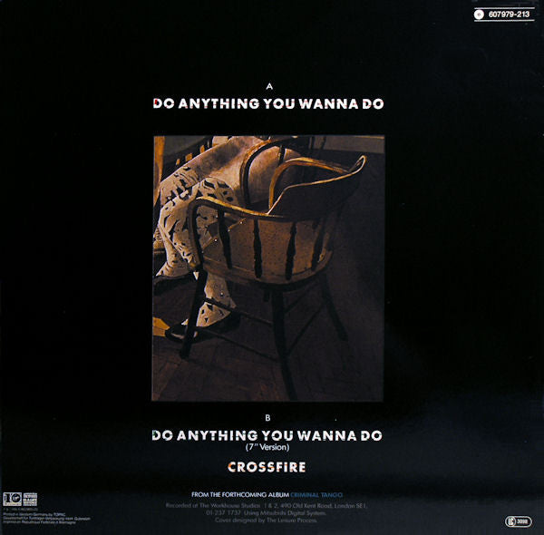 Manfred Mann's Earth Band With Chris Thompson : Do Anything You Wanna Do (12", Maxi)