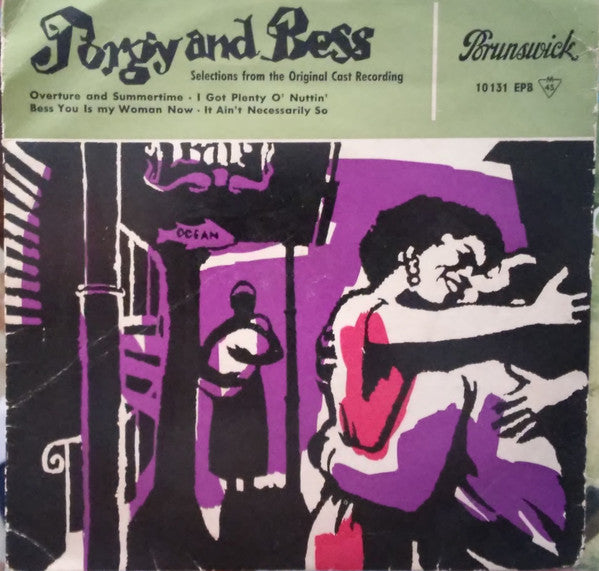 Various : Porgy And Bess Selections From The Original Cast Recording (7", EP, Mono)