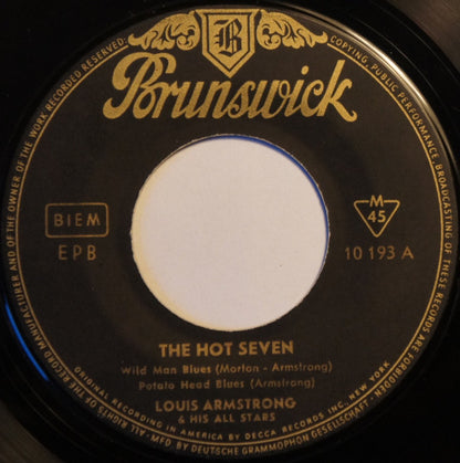 Louis Armstrong And His All-Stars : The Hot Seven (7", EP)